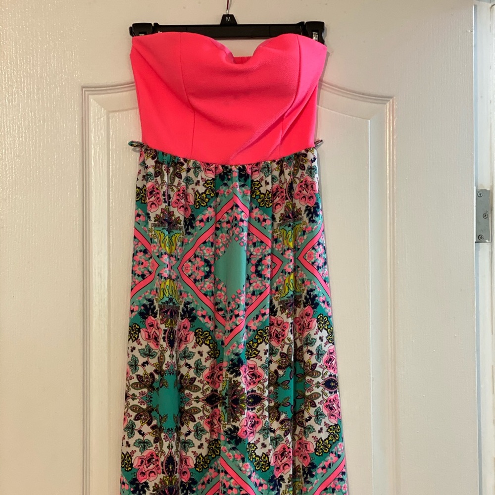 Multi colored maxi dress